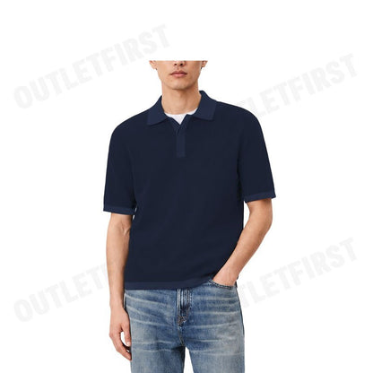 CALVIN KLEIN รุ่น SMOOTH COTTON WAFFLE SWEATER POLO SHIRT CODE: 40BM304 CEF เสื้อโปโล เสื้อแขนสั้น เสื้อผู้ชาย