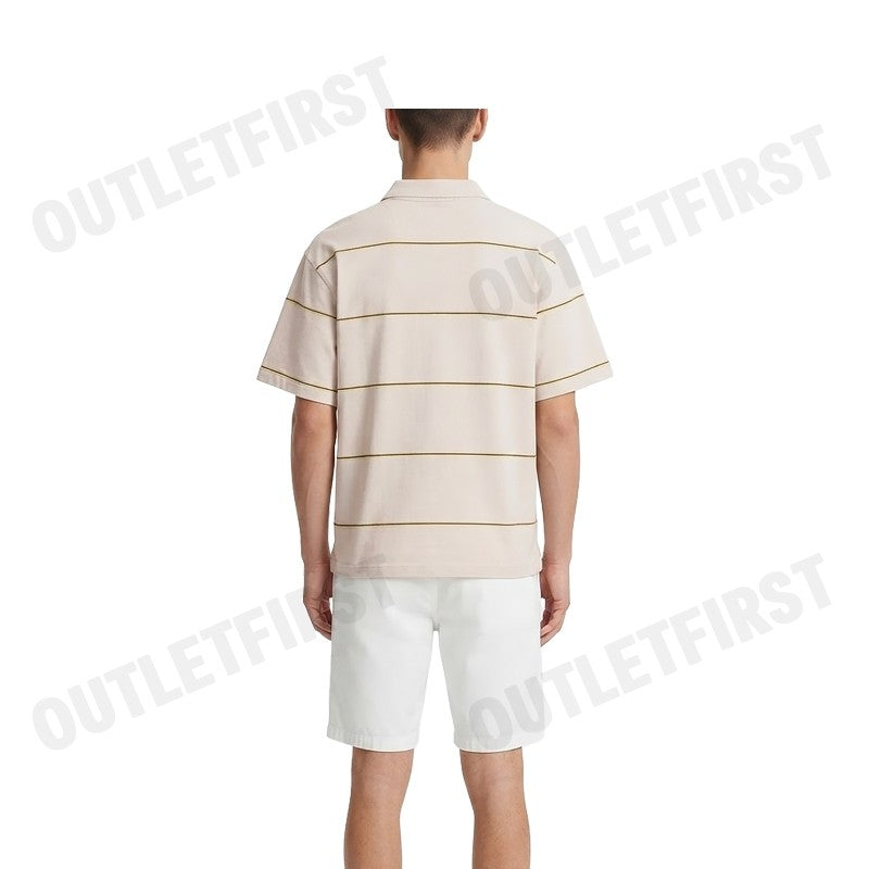 CALVIN KLEIN JEANS รุ่น MEN'S TEXTURED STRIPE EASY POLO SHIRT CODE: 4RC269G PDJ เสื้อโปโล เสื้อแขนสั้น เสื้อผู้ชาย