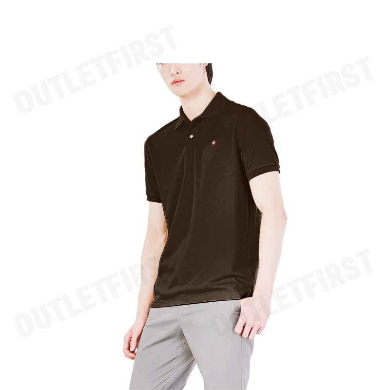 JOHN HENRY รุ่น MEN'S SLIM FIT POLO SHIRT (BROWN) CODE: JH F324MPLSM61 เสื้อโปโล เสื้อโปโลผู้ชาย เสื้อโปโลแขนสั้น