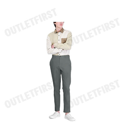 JOHN HENRY รุ่น MEN'S SLIM FIT PANTS (DK.GREY) CODE: JH F124MPTSM01 กางเกงขายาว กางเกงผู้ชาย กางเกงทำงาน