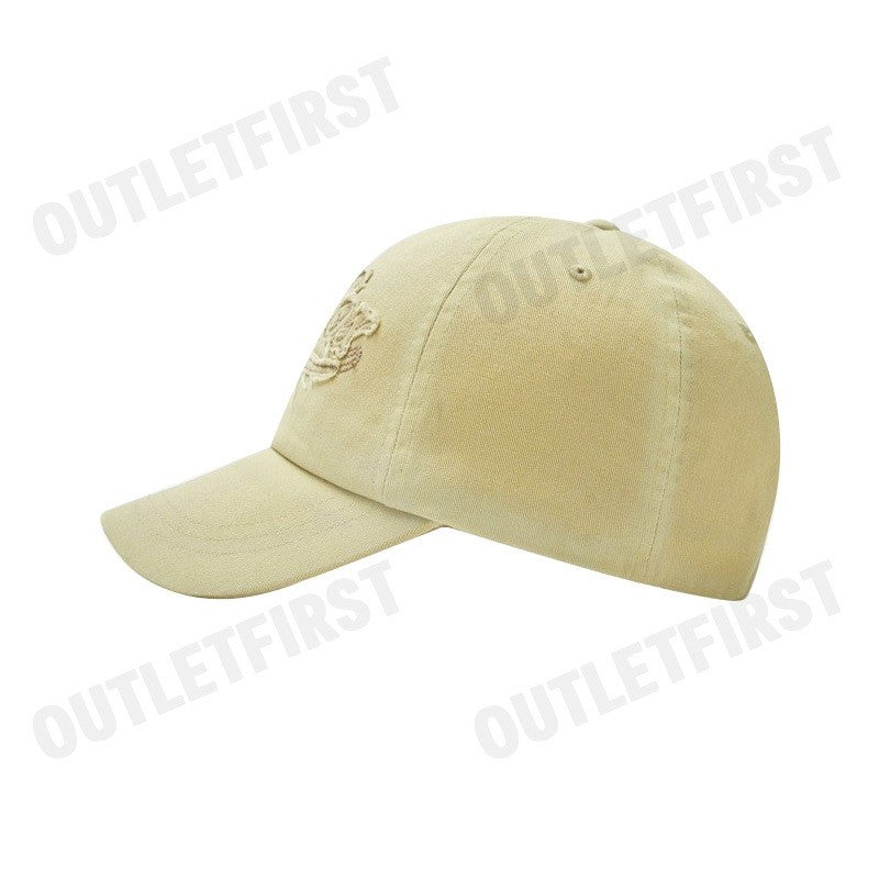 MLB รุ่น APPLIQUED VINTAGE WASHED BASEBALL CAP CODE: 3ACPV025N 43SAS หมวกแก็ป หมวกเบสบอล หมวกสีเบจ