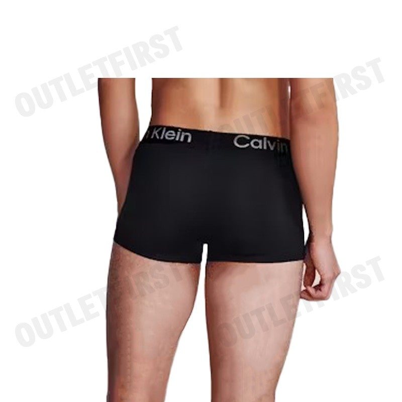 CALVIN KLEIN รุ่น LOW RISE TRUNKS CODE: 40350MF UB1 กางเกงชั้นในผู้ชาย บ๊อกเซอร์ กางเกงในสีดำ