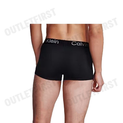 CALVIN KLEIN รุ่น LOW RISE TRUNKS CODE: 40350MF UB1 กางเกงชั้นในผู้ชาย บ๊อกเซอร์ กางเกงในสีดำ