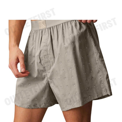 CALVIN KLEIN รุ่น MEN'S CK 1996 COTTON BOXER CODE: NM2654 PDA  บ๊อกเซอร์ กางเกงใน กางเกงขาสั้นผู้ชาย