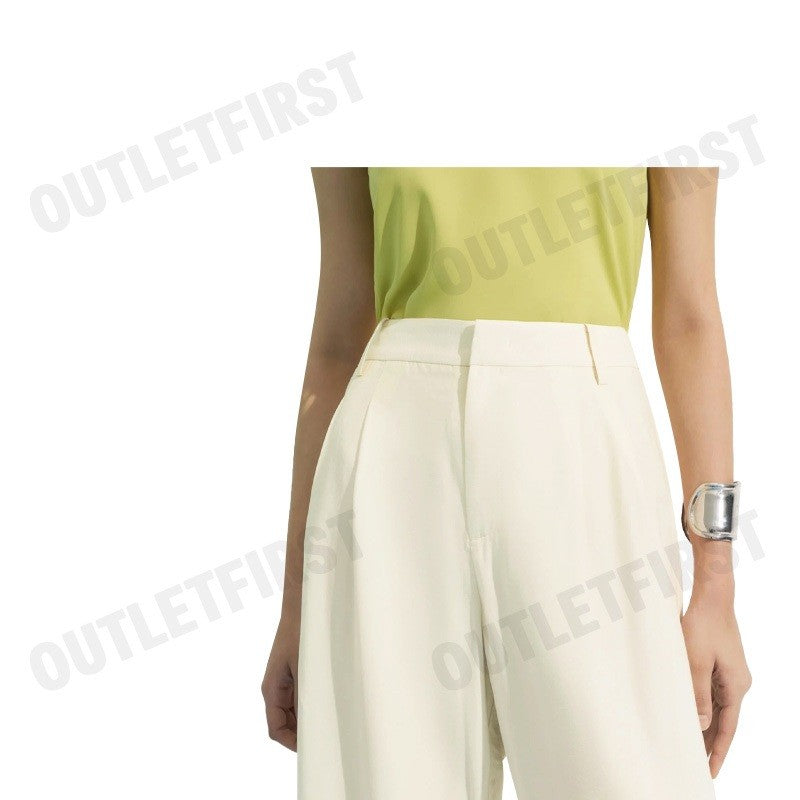 G2000 รุ่น WOMEN RELAXED STRAIGHT LEG PANTS CODE: 43266003 04 กางเกงขายาวผู้หญิง กางเกงสีครีม กางเกงจีทูเทาซัน