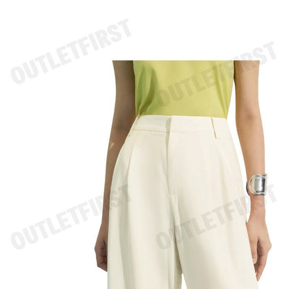 G2000 รุ่น WOMEN RELAXED STRAIGHT LEG PANTS CODE: 43266003 04 กางเกงขายาวผู้หญิง กางเกงสีครีม กางเกงจีทูเทาซัน