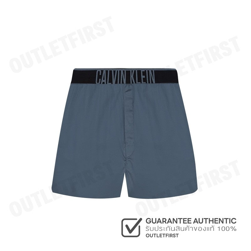 CALVIN KLEIN รุ่น SLIM BOXER COTTON STRETCH CODE: NM2573 CKP กางเกงขาสั้นผู้ชาย กางเกงใน สีคราม
