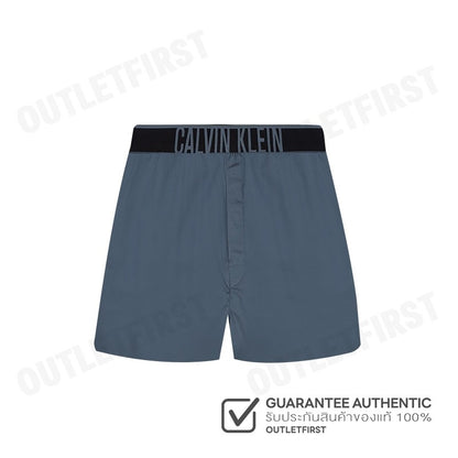 CALVIN KLEIN รุ่น SLIM BOXER COTTON STRETCH CODE: NM2573 CKP กางเกงขาสั้นผู้ชาย กางเกงใน สีคราม
