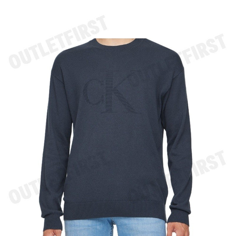 CALVIN KLEIN JEANS รุ่น MEN'S CK INTARSIA MIXED STITCH SWEATER CODE: J326453 BAN เสื้อสเวตเตอร์ เสื้อแขนยาว เสื้อผู้ชาย