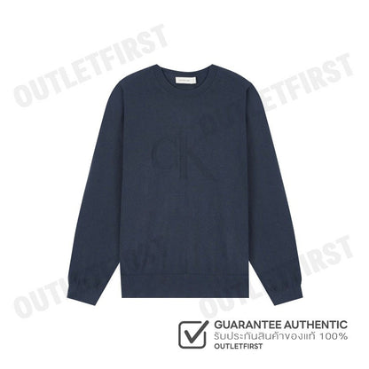 CALVIN KLEIN JEANS รุ่น MEN'S CK INTARSIA MIXED STITCH SWEATER CODE: J326453 BAN เสื้อสเวตเตอร์ เสื้อแขนยาว เสื้อผู้ชาย
