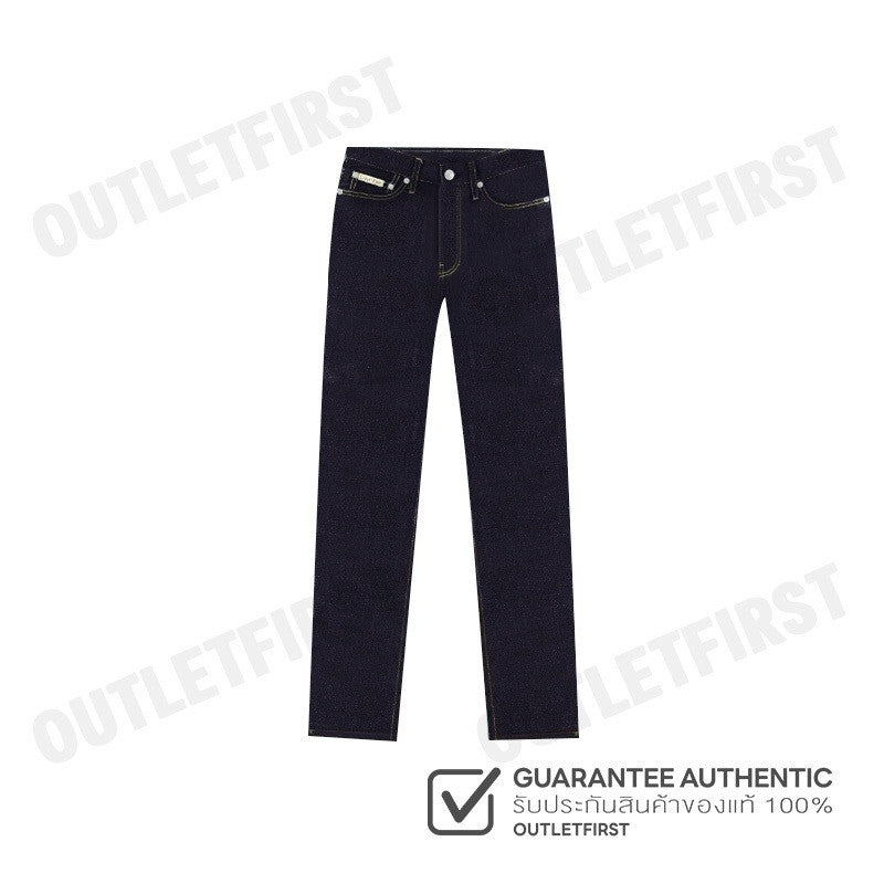 CALVIN KLEIN JEANS รุ่น WOMEN'S AUTHENTIC SLIM STRAIGHT JEANS CODE: J224669 1BJ กางเกงยีนส์ผู้หญิง กางเกงขายาว กางเกงCK