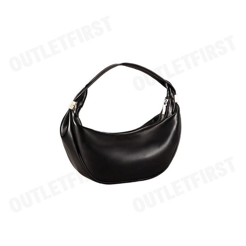 CALVIN KLEIN รุ่น WOMEN'S CK PINCHED SOFT CRESCENT BAG CODE: 4F3010G UB1 กระเป๋าสะพายผู้หญิง กระเป๋าสีดำ กระเป๋าถือ