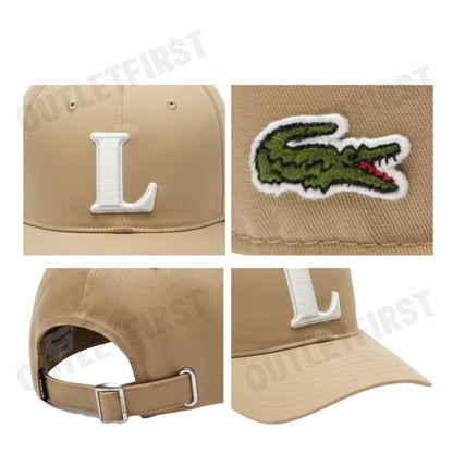 LACOSTE รุ่น UNISEX 3D EMBROIDERED BASEBALL CAP CODE: RK0342 10 02S หมวกแก็ป หมวกเบสบอล หมวกลาคอส