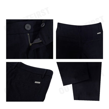 ARMANI EXCHANGE รุ่น MEN'S ARMANI CLASSICS SLIM FIT NAVY TROUSERS CODE: 6DZP31 ZN5QZ 1510 กางเกงขายาว กางเกงผู้ชาย สีกรม