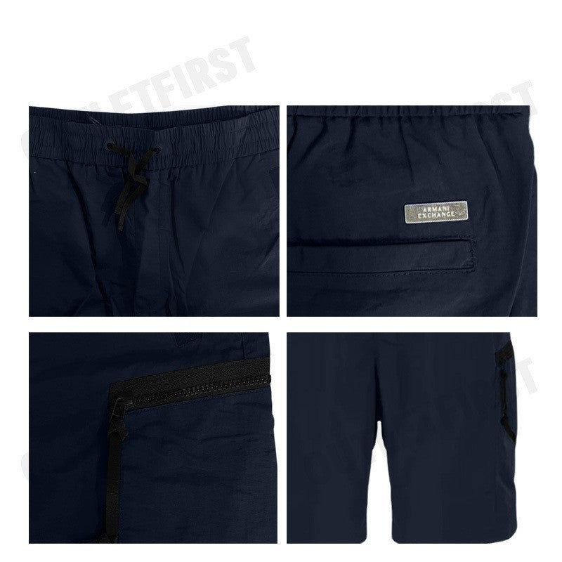 ARMANI EXCHANGE รุ่น MEN'S CARGO SHORTS IN TECHNICAL FABRIC CODE: 3DZS21 ZN4HZ 15BA กางเกงขาสั้นผู้ชาย กางเกงสีกรม