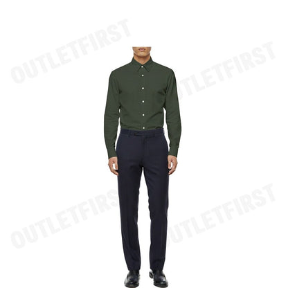 G2000 รุ่น MEN CLOTHING NON -IRON SMOOTH STRETCH SHIRT SMART FIT CODE: 41123552 97 เสื้อเชิ้ตแขนยาว เสื้อผู้ชาย สีเขียว