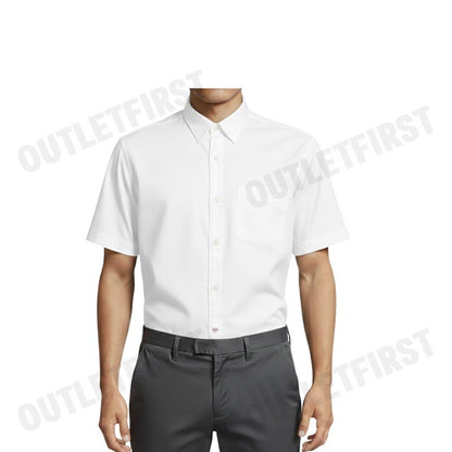 JOHN HENRY รุ่น MEN'S SHORT SLEEVES SLIM FIT SHIRT (WHITE) CODE: JH F624MSSSM53 เสื้อเชิ้ตแขนสั้นผู้ชาย เสื้อสีขาว