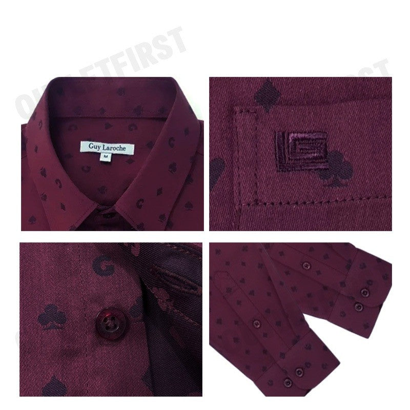 GUY LAROCHE รุ่น MAN'S LONG SLEEVES SHIRT CODE: BAB9206W3RE เสื้อเชิ้ต เสื้อแขนยาว เสื้อผู้ชาย