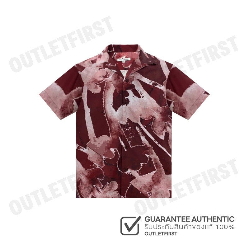 GUY LAROCHE รุ่น MAN'S HAWAIIAN SHIRT CODE: BAC7400S5RE เสื้อเชิ้ต เสื้อแขนสั้น เสื้อผู้ชาย