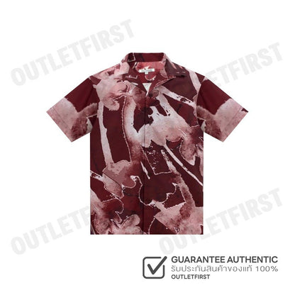 GUY LAROCHE รุ่น MAN'S HAWAIIAN SHIRT CODE: BAC7400S5RE เสื้อเชิ้ต เสื้อแขนสั้น เสื้อผู้ชาย