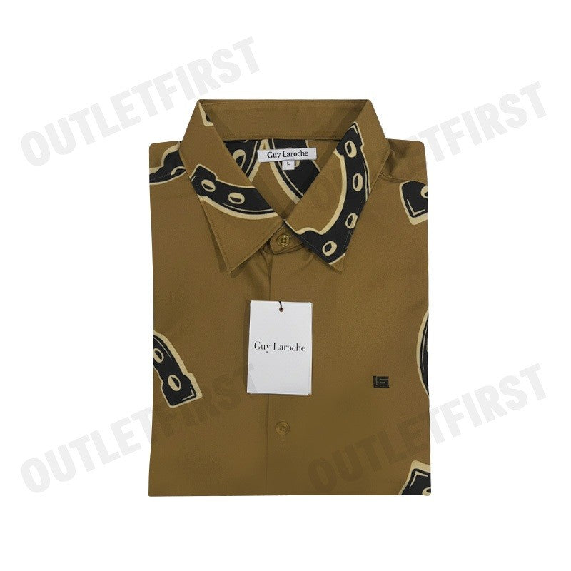 GUY LAROCHE รุ่น MAN'S LONG SLEEVES SHIRT CODE: BAB7202W3BR เสื้อเชิ้ต เสื้อแขนยาว เสื้อผู้ชาย