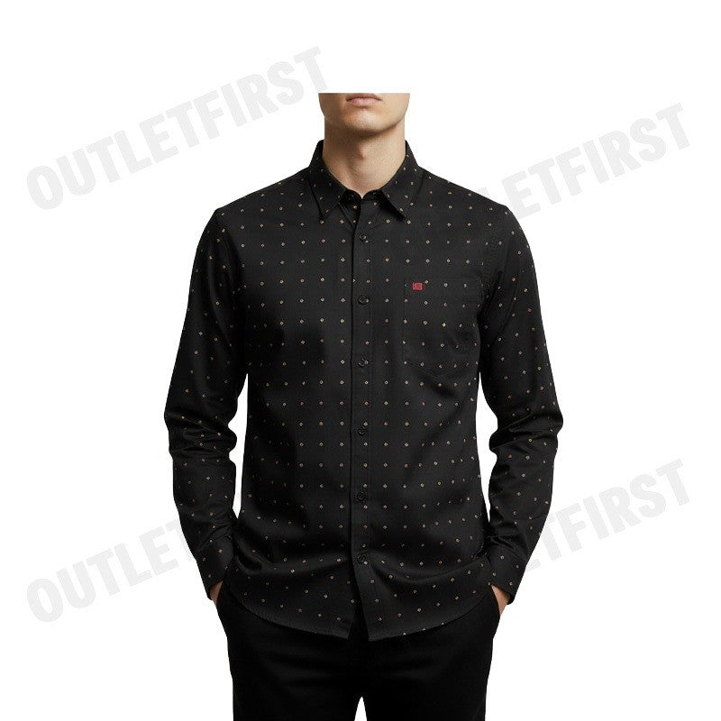 GUY LAROCHE รุ่น MAN'S LONG SLEEVES SHIRT CODE: BAB5220P4BL เสื้อเชิ้ต เสื้อแขนยาว เสื้อผู้ชาย