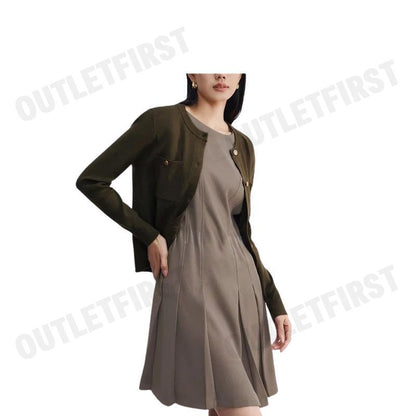 G2000 รุ่น WOMEN'S FIT & FLARE SHAPE DRESS CODE: 46231006 17 ชุดเดรสผู้หญิง ชุดกระโปรง สีเบจ กากีเข้ม