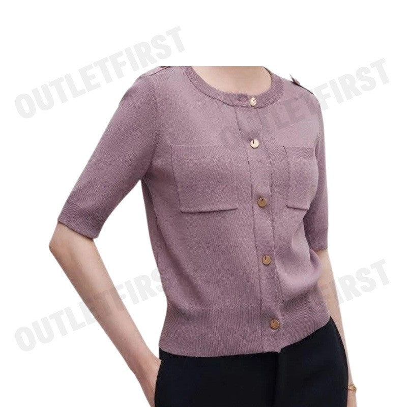 G2000 รุ่น WOMEN'S REGULAR FIT CARDIGAN CODE: 46276311 25 เสื้อคาร์ดิแกน เสื้อผู้หญิง เสื้อสีม่วง