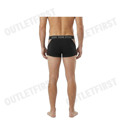 JOHN HENRY รุ่น UNDERWEAR FASHION MEN'S BOXER BRIEFS CODE: JU JU3ME001 (BLACK) กางเกงชั้นในผู้ชาย กางเกงในซีทรู