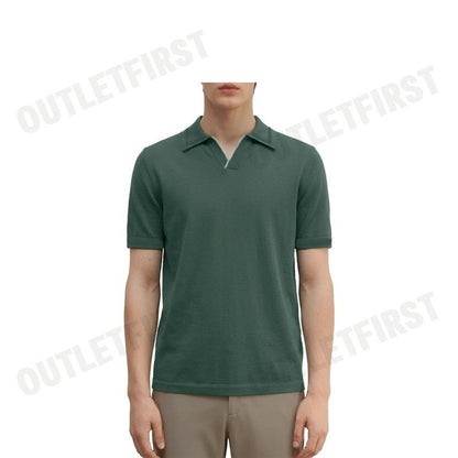G2000 รุ่น MEN'S COMPACT KNIT OPEN COLLAR POLO CODE: 4617301245 เสื้อโปโลผู้ชาย เสื้อโปโลแขนสั้น เสื้อโปโลสีเขียว