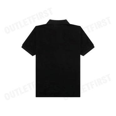 PLAY COMME DES GARÇONS รุ่น MEN POLO SHIRT CODE: AZ-T336 (BLACK) เสื้อโปโลผู้ชาย เสื้อหัวใจสีแดงเอเลี่ยน โปโลแขนสั้น