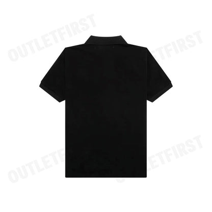 PLAY COMME DES GARÇONS รุ่น MEN POLO SHIRT CODE: AZ-T336 (BLACK) เสื้อโปโลผู้ชาย เสื้อหัวใจสีแดงเอเลี่ยน โปโลแขนสั้น