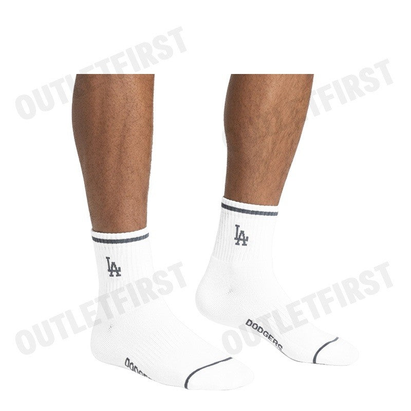 MLB รุ่น UNISEX BASIC LOW SOCKS 2 PAIRS SET CODE: 3ASOS034N 00KAL ถุงเท้า ถุงเท้าสีขาว ถุงเท้าข้อสั้น