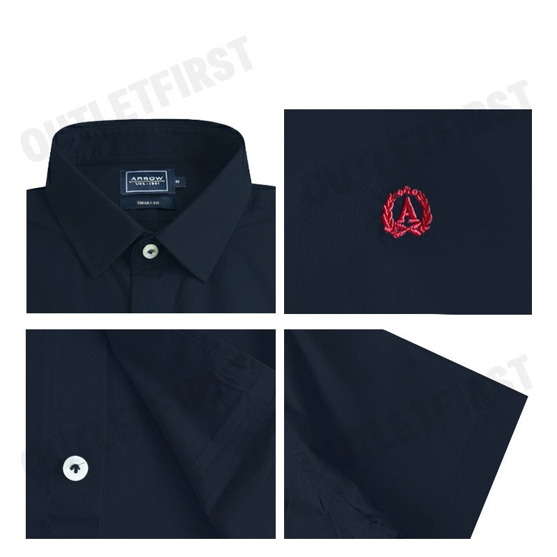 ARROW รุ่น MEN'S SHORT SLEEVES SMART FIT SHIRT CODE: MACM710S3CSNV เสื้อเชิ้ต เสื้อแขนสั้น เสื้อเชิ้ตผู้ชาย
