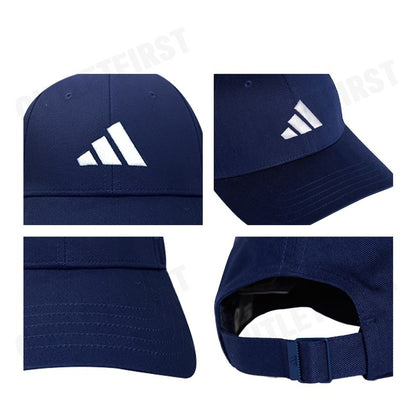 ADIDAS รุ่น NEW LOGO BASEBALL CAP CODE: JP0393 หมวกแก็ป หมวกเบสบอล หมวกสีกรม