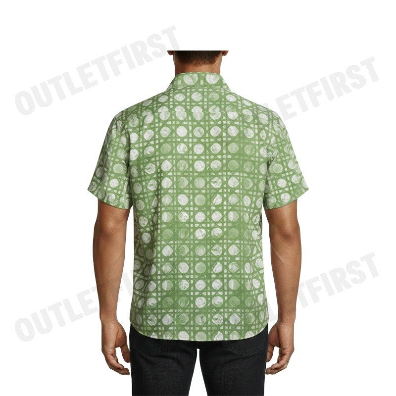 GUY LAROCHE รุ่น MAN'S HAWAIIAN SHIRT CODE: BAC7403S5GR เสื้อเชิ้ต เสื้อแขนสั้น เสื้อผู้ชาย