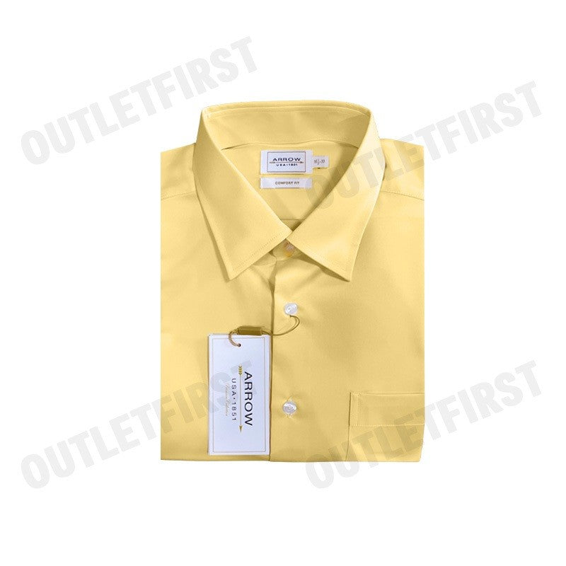 ARROW รุ่น MEN'S PREMIUM COLLECTION COMFORT FIT SHIRT CODE: MAPC703S4BSYE เสื้อเชิ้ต เสื้อแขนยาว เสื้อผู้ชาย
