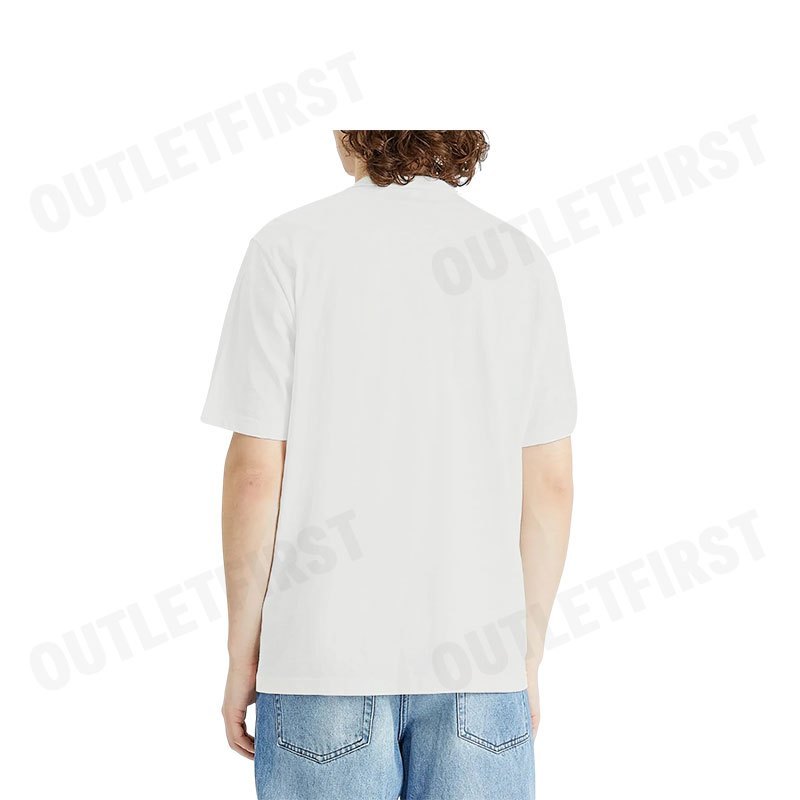 PS PAUL SMITH รุ่น MEN'S PS HAPPY T-SHIRT OFF-WHITE CODE: M2R 204Z PP5078 02 เสื้อยืดคอกลม เสื้อยืดผู้ชาย เสื้อยืดสีขาว