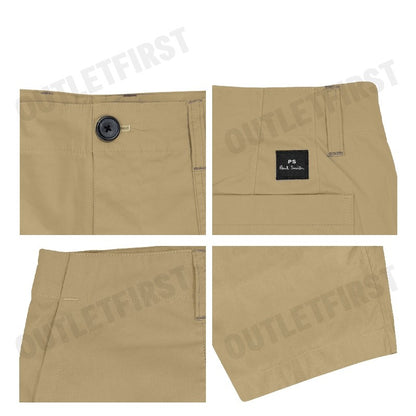 PS PAUL SMITH รุ่น MAN'S SHORTS CODE: M2R 071Z N21951 64 กางเกงขาสั้น กางเกงผู้ชาย กางเกงสีเบจ