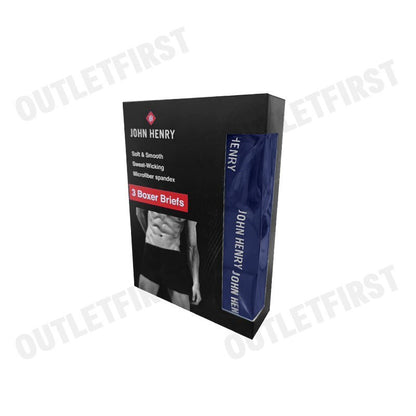JOHN HENRY รุ่น UNDERWEAR MEN'S VALUE PACK CODE: JU39005 (NAVY) กางเกงชั้นในผู้ชาย กางเกงบ็อกเซอร์ กางเกงในจอน