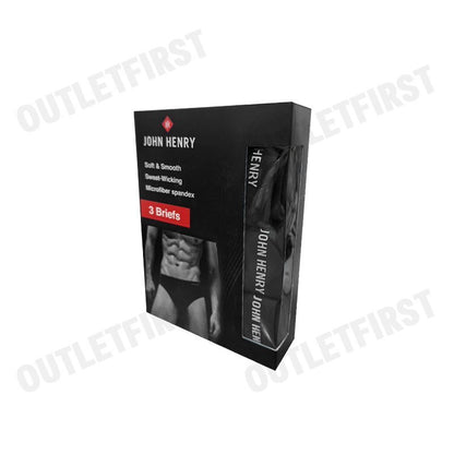 JOHN HENRY รุ่น UNDERWEAR MEN'S VALUE PACK CODE: JU29005 (BLACK) กางเกงชั้นใน กางเกงชั้นในผู้ชาย กางเกงในจอน