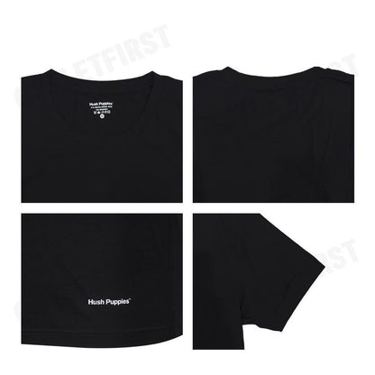 HUSH PUPPIES รุ่น MICRO MODAL SIRO TEE CODE: HU H5FSR08 (BLACK) เสื้อยืดคอกลมผู้ชาย เสื้อแขนสั้น เสื้อยืดสีดำ