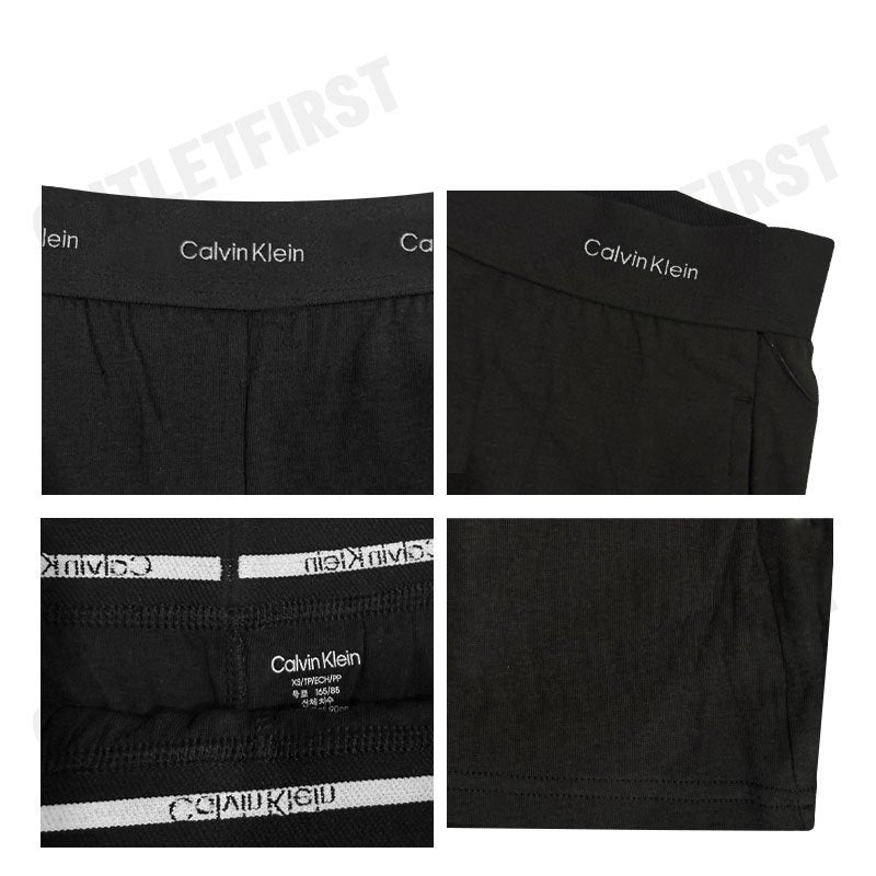 CALVIN KLEIN รุ่น TERRY LOUNGE SLEEP SHORTS CODE: QS7275 UB1 กางเกงผู้หญิง กางเกงขาสั้น กางเกงขาสั้นสีดำ