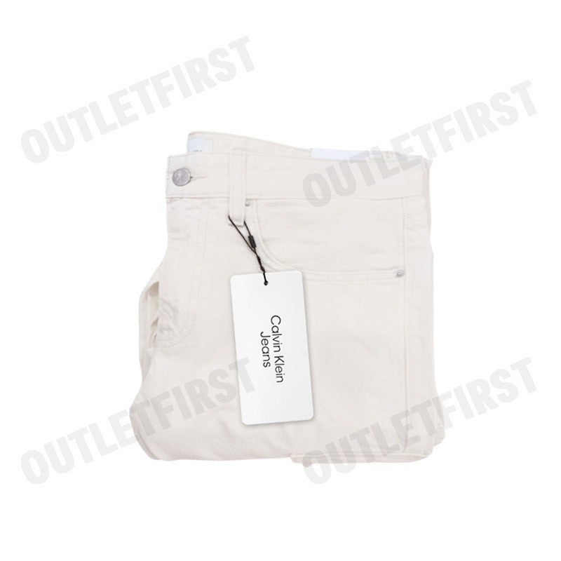 CALVIN KLEIN JEANS  MEN'S 90S LOOSE FIT IVORY CARGO DENIM COLOR  IVORY  CODE: J325885 1AA