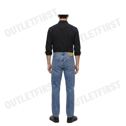CALVIN KLEIN JEANS รุ่น MEN'S AUTHENTIC STRAIGHT JEANS CODE J327128 1A4 กางเกงยีนส์ กางเกงยีนส์ขายาว กางเกงผู้ชาย
