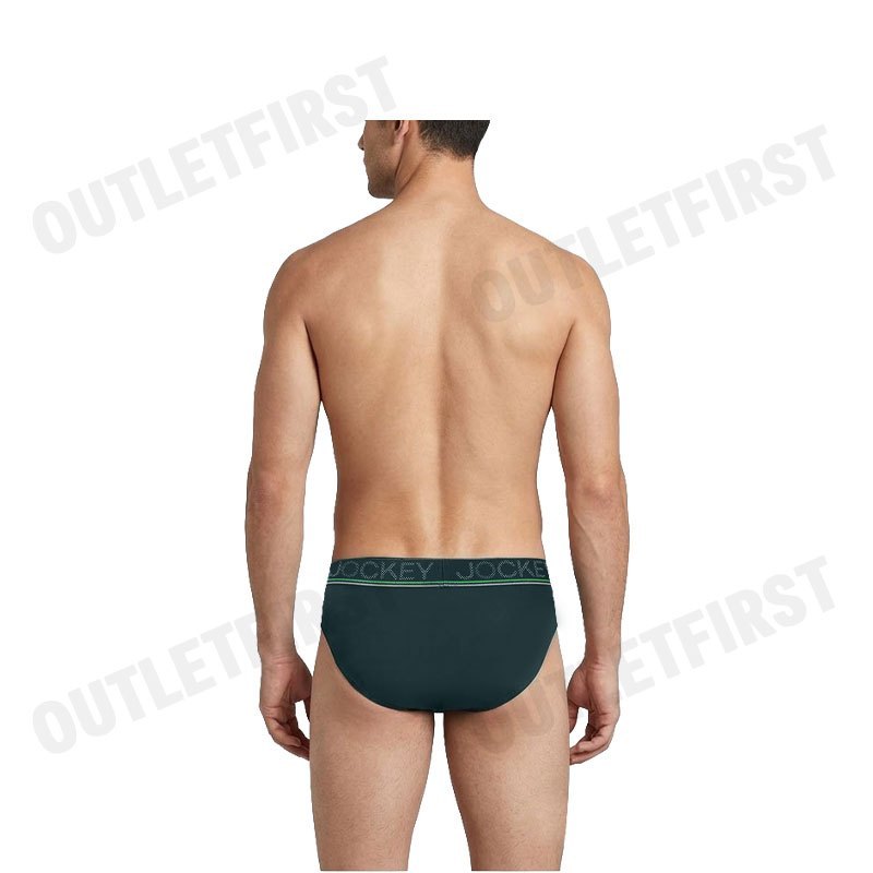 JOCKEY MEN'S COOLING JADE BRIEFS COLOR GREEN CODE: KU 1977 (GREEN)