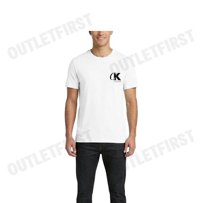 CALVIN KLEIN JEANS MONOGRAM LOGO MACRO SPORT GRAPHIC CLASSIC T-SHIRT COLOR WHITE CODE: 4RC837G YAA