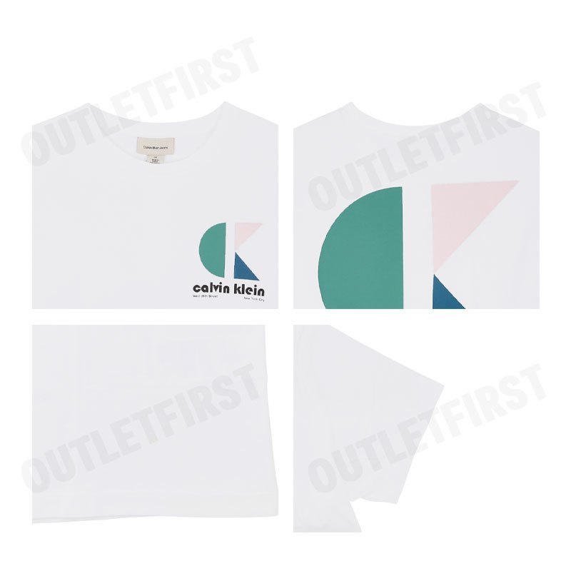 CALVIN KLEIN JEANS รุ่น GRAPHIC LOGO T-SHIRT CODE: 4RC827G YAA เสื้อยืดแขนสั้น เสื้อคอกลม เสื้อผู้ชาย