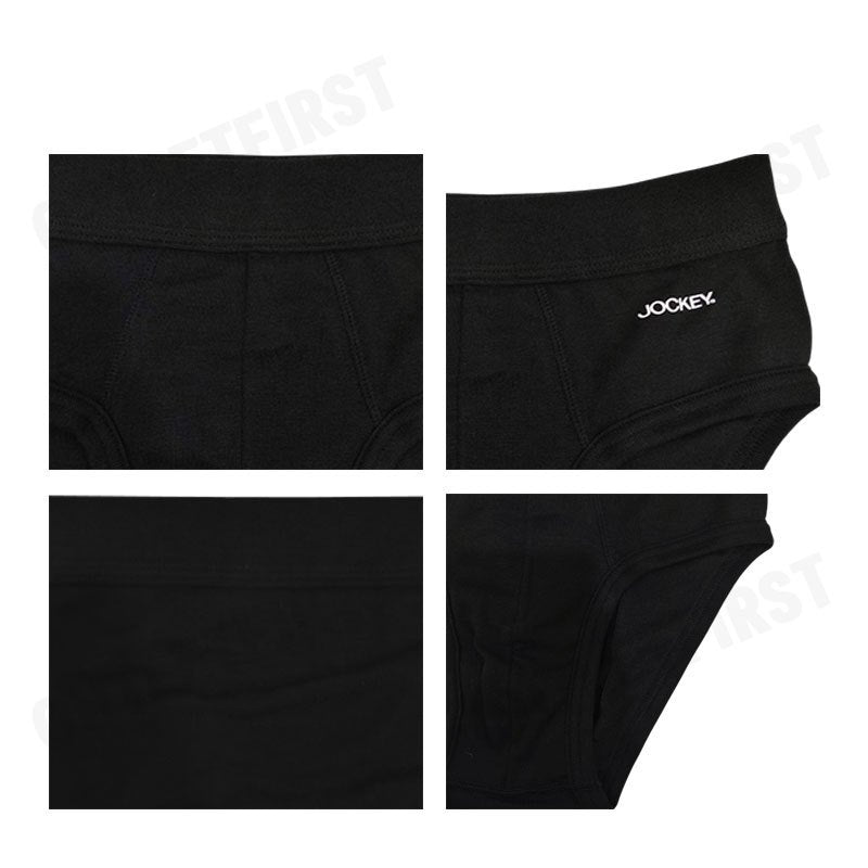 JOCKEY รุ่น MAN'S SEAMLESS WAISTBAND BRIEFS 2 PACK CODE: KU 1550N (BLACK) กางเกงชั้นใน กางเกงชั้นในผู้ชาย กางเกงจ็อคกี้