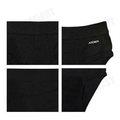 JOCKEY รุ่น MAN'S SEAMLESS WAISTBAND BRIEFS 2 PACK CODE: KU 1550N (BLACK) กางเกงชั้นใน กางเกงชั้นในผู้ชาย กางเกงจ็อคกี้